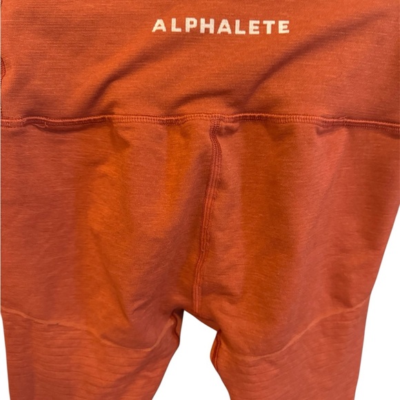 Alphalete Vibrant Orange Leggings - Picture 3 of 4